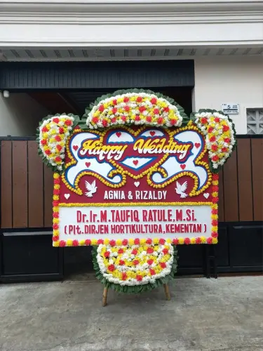 Papan Bunga Pernikahan belitung utara