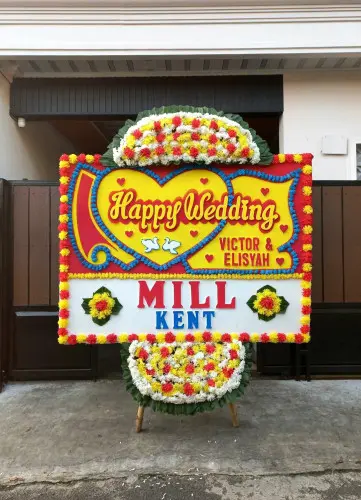 Papan Bunga Pernikahan belitung utara